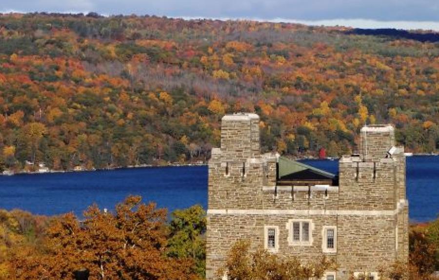 West Campus and Cayuga Lake